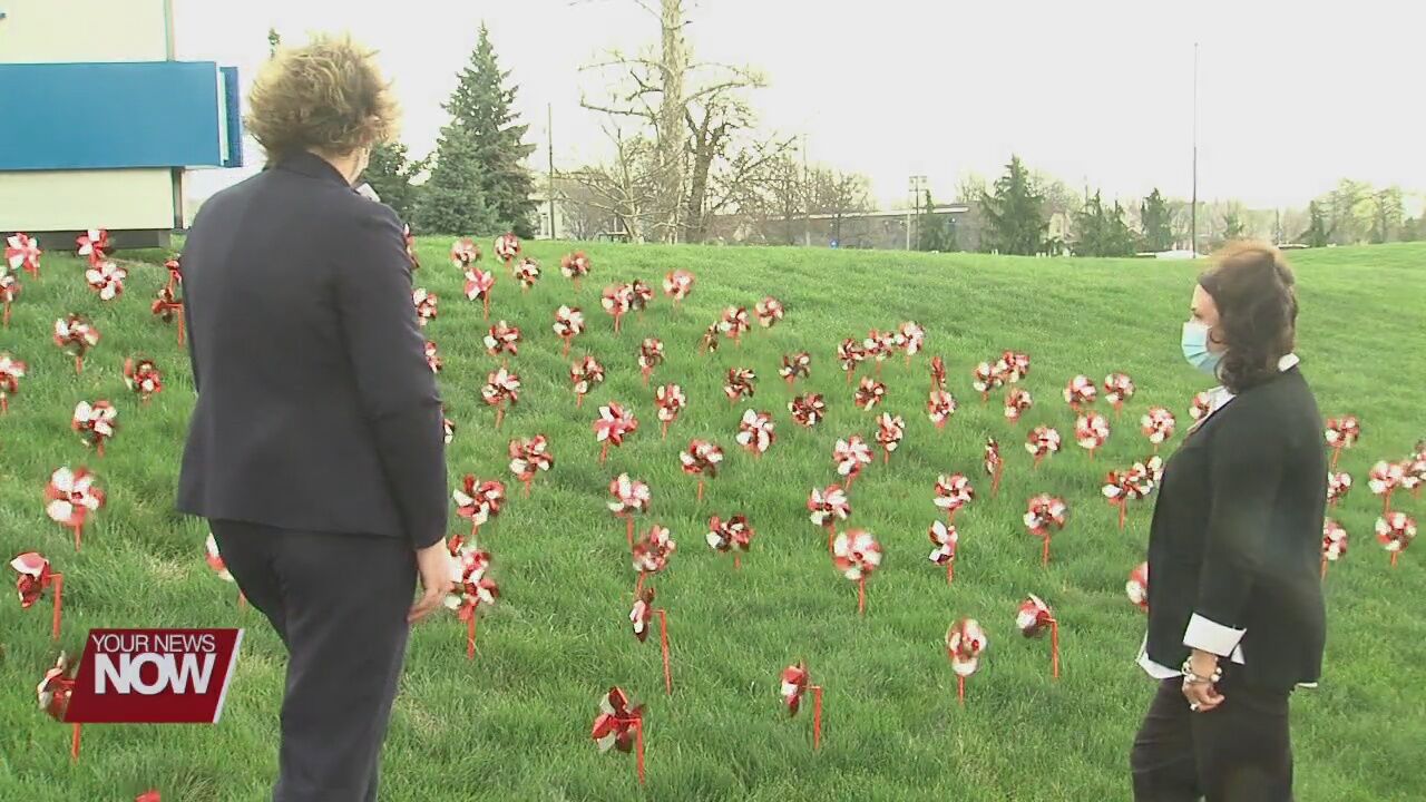 Pinwheel garden at St. Rita's to raise awareness on organ donation and transplantation